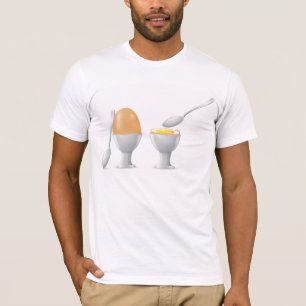 Camiseta T-shirt dos homens do ovo cozido