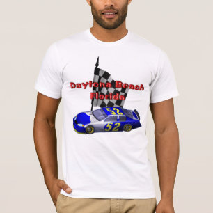 Camiseta T-shirt dos homens do piloto do estrada de Daytona