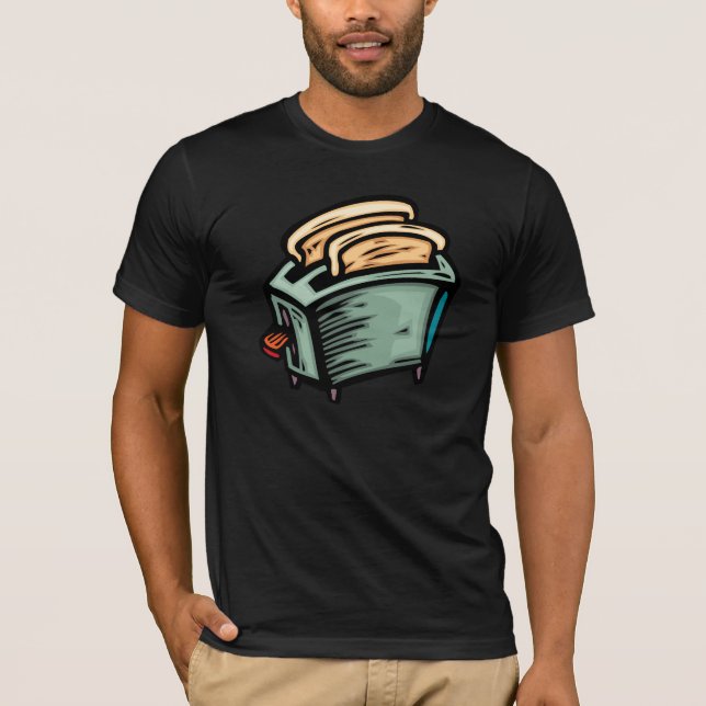 Camiseta T-shirt dos homens do torradeira (Frente)