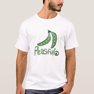 Camiseta T-shirt dos homens do Vegan de Peasful