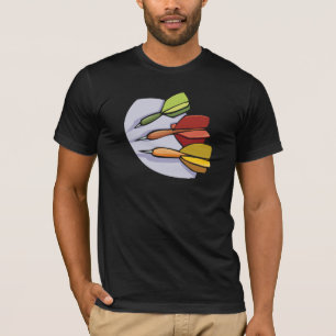 Camiseta T-shirt dos homens dos dardos
