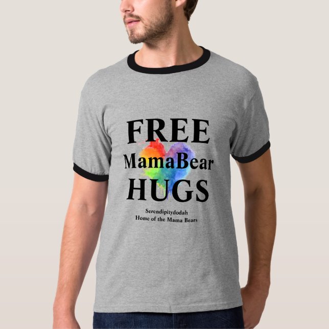 Camiseta T-shirt dos Hugs gratuitos com acabamento e impres (Frente)