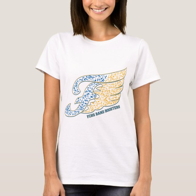 Camiseta T-shirt dos impulsionadores da banda de FCHS (#3) (Frente)