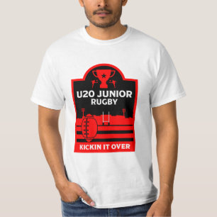 Camiseta T-Shirt dos Jogadores de Rugby Junior do U20