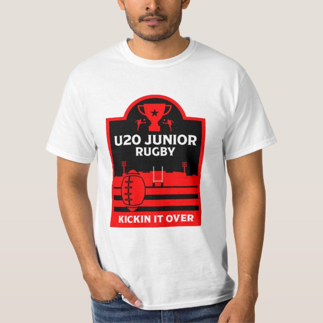 Camiseta T-Shirt dos Jogadores de Rugby Junior do U20 (Frente)