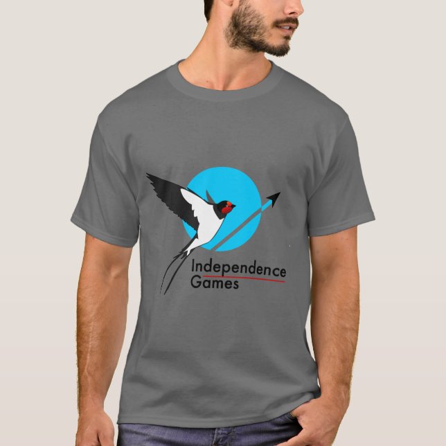 Camiseta T-shirt dos Jogos de Independência Escuros (Frente)