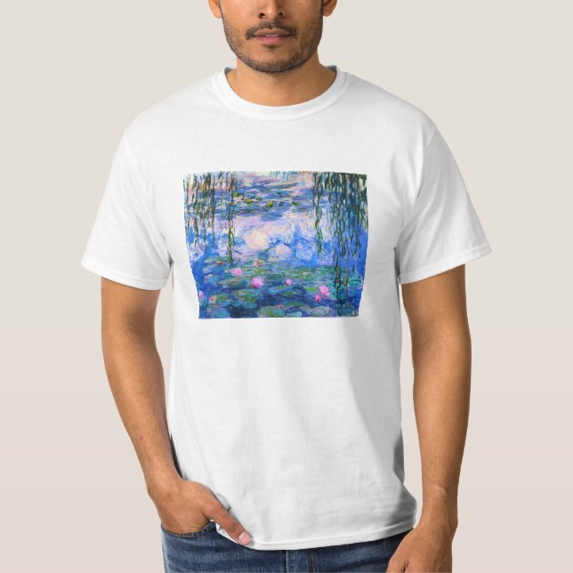 Camiseta T-shirt dos lírios de água de Monet (Frente)