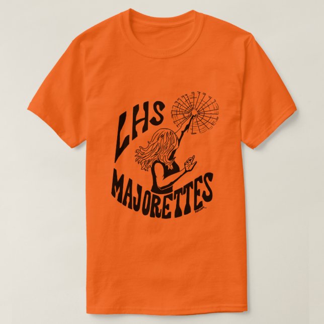 Camiseta T-shirt dos Majorettes da banda do LHS (Frente do Design)