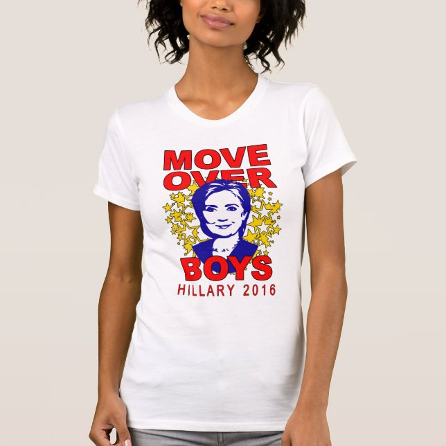 Camiseta T-shirt dos meninos de Hillary Clinton "movimento (Frente)