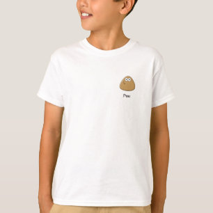 Camiseta T-shirt dos miúdos com ícone de Pou