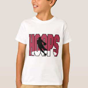 Camiseta T-shirt dos miúdos das aros de basquetebol