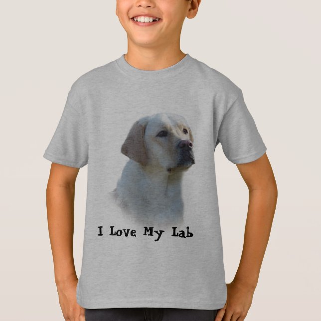 Camiseta T-shirt dos miúdos de labrador retriever (Frente)