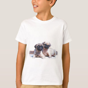 Camiseta T-shirt dos miúdos dos filhotes de cachorro do Pu