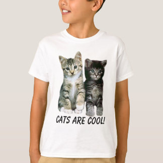 Camiseta T-shirt dos miúdos dos gatinhos