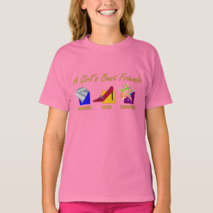 Camiseta T-shirt dos miúdos dos melhores amigos da menina