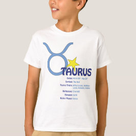 Camiseta T-shirt dos miúdos dos traços do Taurus