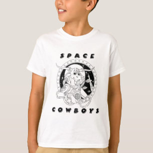 Camiseta T-shirt dos miúdos dos vaqueiros do espaço