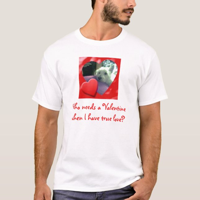Camiseta T-shirt dos namorados de Westie (Frente)