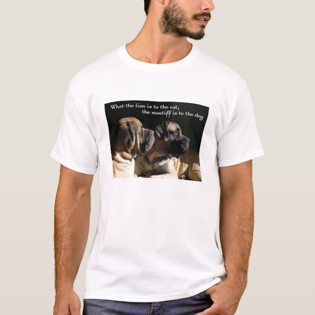 Camiseta T-shirt dos pares do Mastiff (Frente)