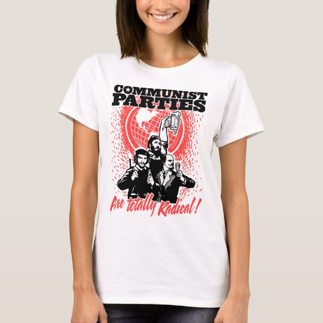 Camiseta T-shirt dos partidos comunistas (Frente)