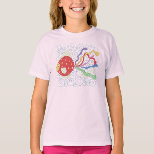 Camiseta T-shirt dos peixes de arco-íris