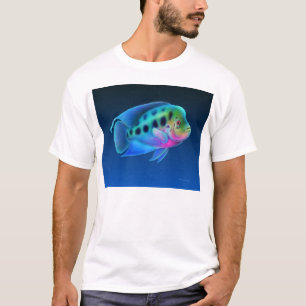 Camiseta T-shirt dos peixes de cichlidae de Flowerhorn