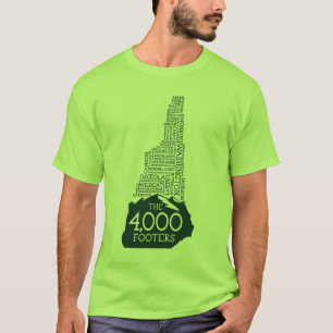 Camiseta T-shirt dos pés de página do NH 4000 (logotipo