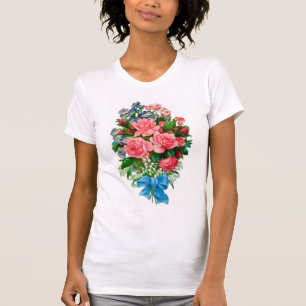 Camiseta T-shirt dos rosas dos vintages