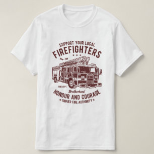 Camiseta T-shirt dos sapadores-bombeiros do apoio