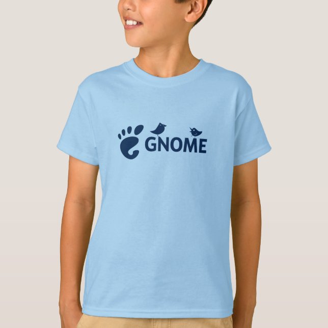 Camiseta T-shirt dos tipos do GNOMO (Frente)