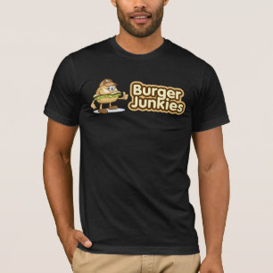Camiseta T-shirt dos toxicómanos do hamburguer