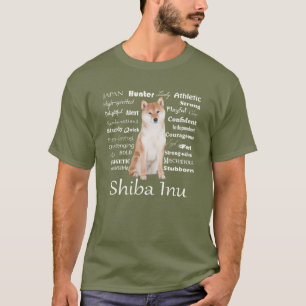 Camiseta T-shirt dos traços de Shiba Inu