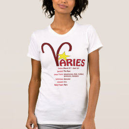 Camiseta T-shirt dos traços do Aries