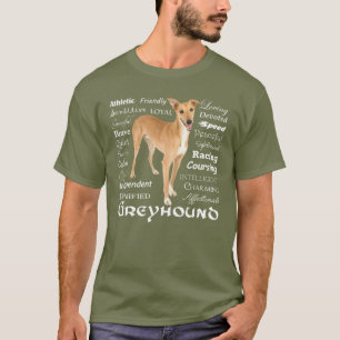 Camiseta T-shirt dos traços do galgo