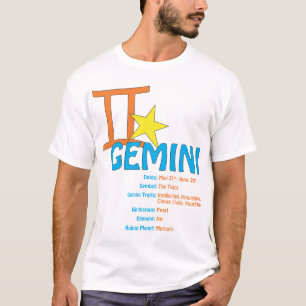 Camiseta T-shirt dos traços dos Gêmeos
