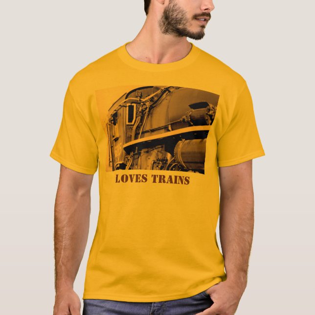 Camiseta T-shirt dos trens dos amores (Frente)