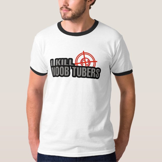 Camiseta T-shirt dos tubérculos de Noob (Frente)