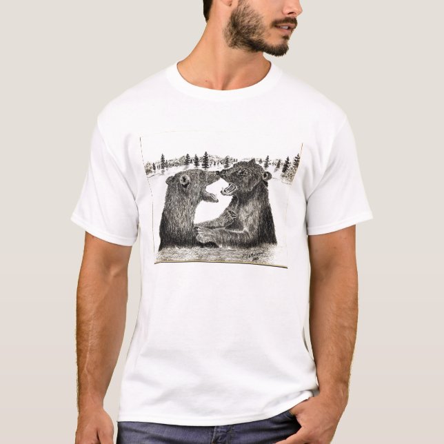 Camiseta T-shirt dos ursos de urso (Frente)