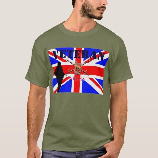 Camiseta T-shirt dos veteranos do exército britânico (Frente)