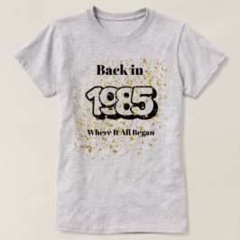 Camiseta T-Shirt Dourado de 1985