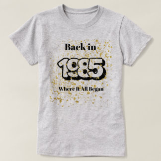 Camiseta T-Shirt Dourado de 1985