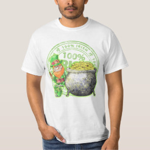 Camiseta T-shirt Dourado do ~ do Leprechaun do irlandês de
