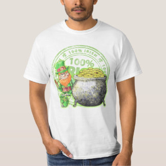 Camiseta T-shirt Dourado do ~ do Leprechaun do irlandês de