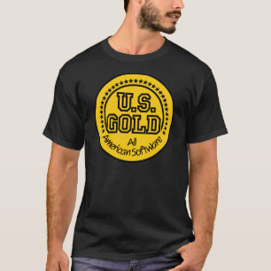 Camiseta T-shirt Dourado dos jogos dos E.U./C64 - Amstrad -