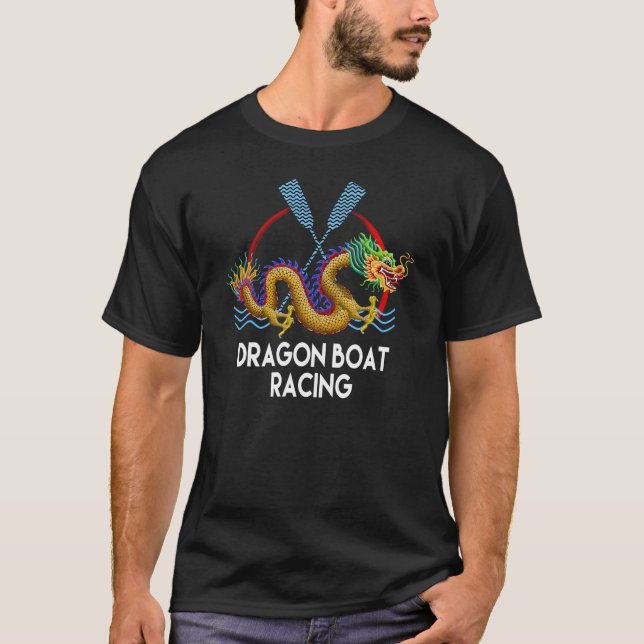 Camiseta T-Shirt Dourado Dragon Boat (Frente)