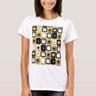 Camiseta T-shirt Dourado glamoroso retro