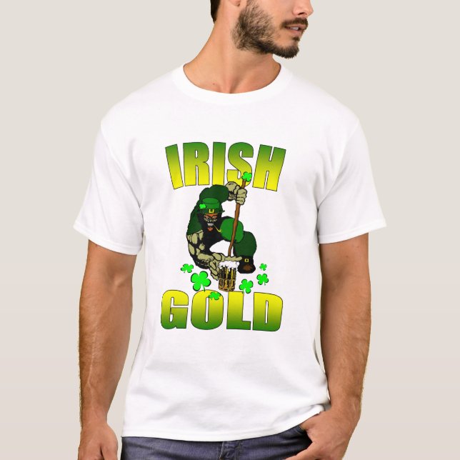 Camiseta T-Shirt Dourado irlandês (Frente)