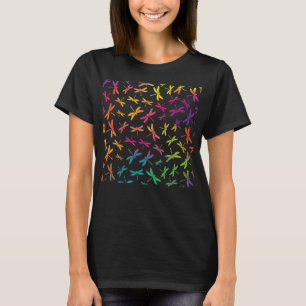 Camiseta T-Shirt Dragonfly Colorida