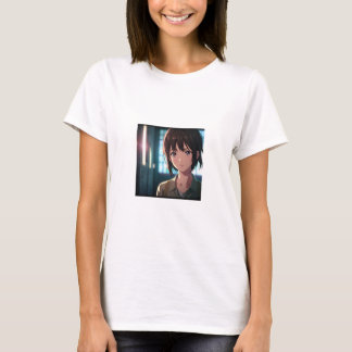 Camiseta t-shirt dsein anime girl