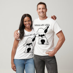 Camiseta T-shirt e camisolas engraçados do cão do pitbull